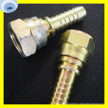 Raccord de tuyau hydraulique femelle Jic 26711 Raccord de tuyau flexible en caoutchouc